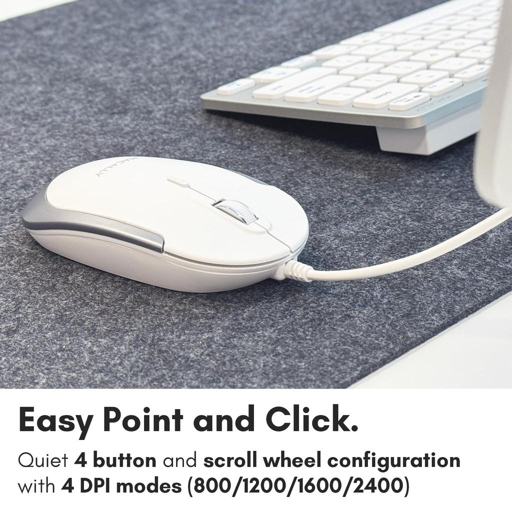 MACALLY mac Клавиатура USB A Проводная Компактный размер US раскладка Совместима с Mac Windows Тихие ножничные переключатели Полноразмерная 78 клавиш Работа из дома Мышь