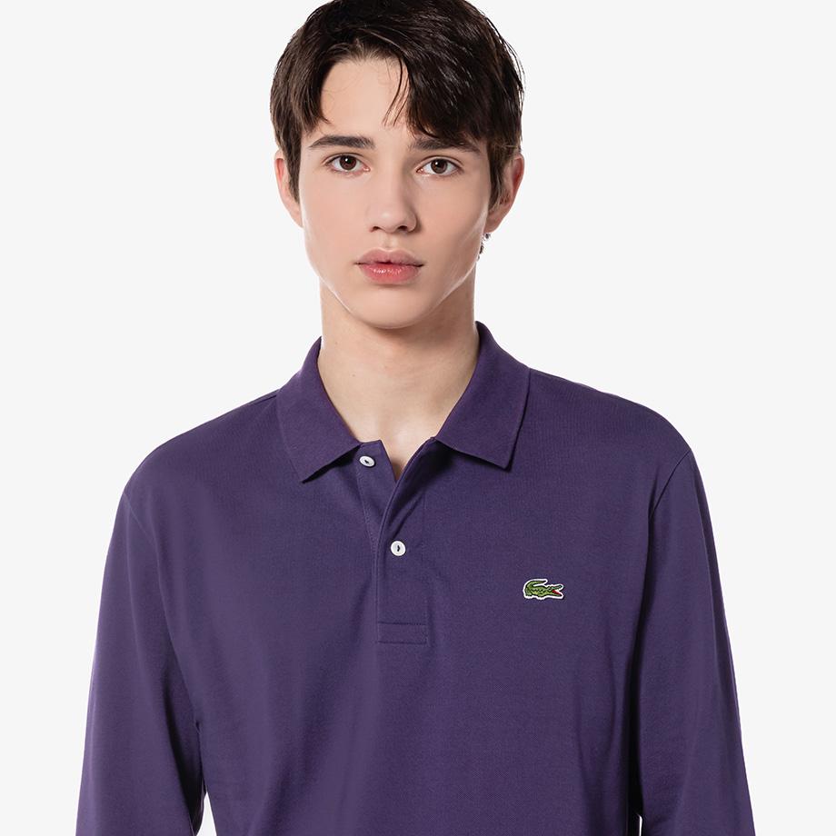 Lacoste Мужская французская базовая футболка-поло с длинным рукавом Regular Fit PH732E-54NZSV
