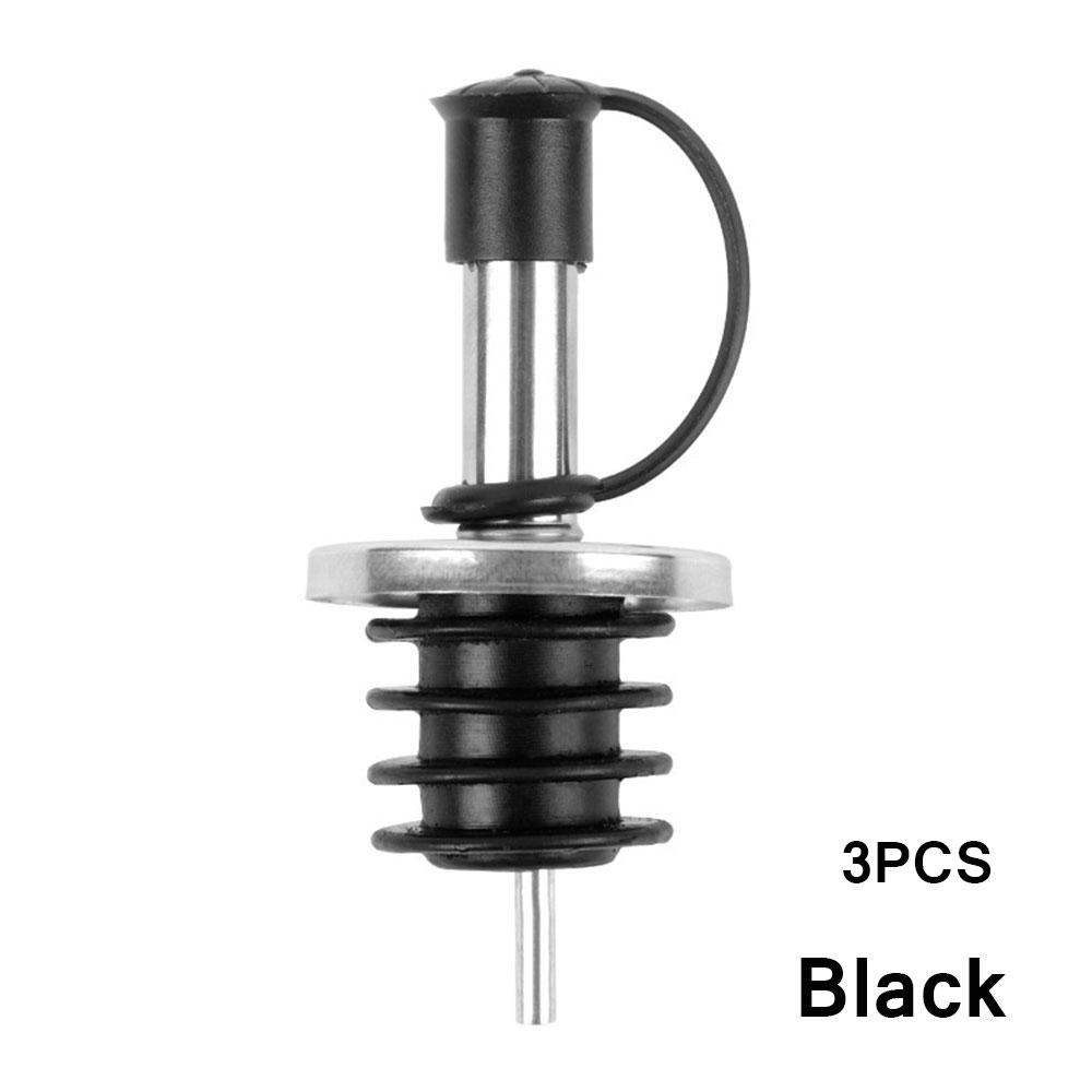 1/3PCS New Stopper Bar Tool Stainless Steel Olive Dispenser Bottle Mouth Wine Pourer