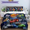 3pcs Blaze and the Monster Machines1 Cover Set - Personalized Name, HD Printed Bedding with 1 Cover and 2 Pillowcases - Perfect for Home Decor,