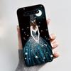 Чехол с рисунком для LG K41S / LG K51S, мягкий силиконовый, черный корпус, чехол с милым цветочным мультяшным рисунком