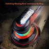 Pneumatic Sander 5 Inch Polishing Sanding Waxing for Car Wall Wood Paint and Rust Removal Black