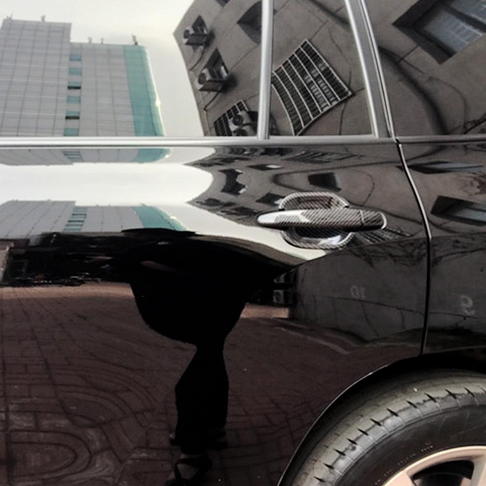 Углеродное волокно с принтом, внешняя дверная ручка автомобиля, дверная чаша, формовочная накладка для Toyota Land Cruiser Prado J120 2002 2005