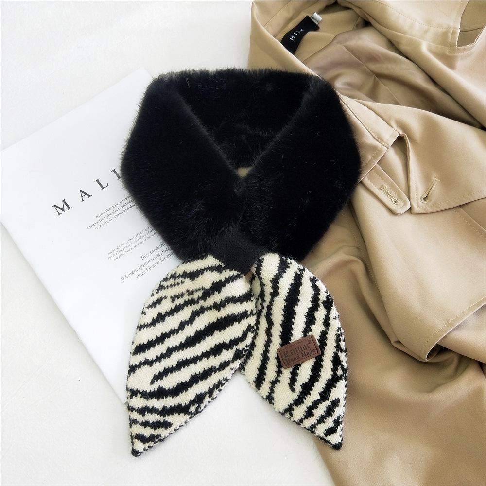 Новый шарф женский прекрасный осенне-зимний открытый теплый холодостойкий шарф защита шеи шерстяной воротник