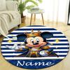 Personalized M-Mickey Round Chair Office Rug - Perfect for Mat, Office Chair & More - Ideal Gift for Birthdays and Holidays