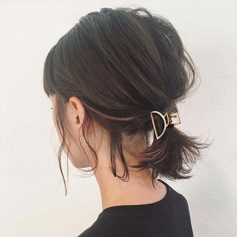 New Metal Hair Clips Claw Fashion Geometric Small Hair Clip Grab For Women Girls Hairpins Hairstyle Barrettes Hair Accessories
