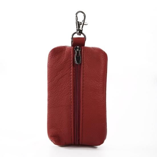 Кожанный кошелек- брелок для ключей