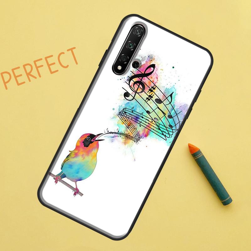 Музыкальный чехол с нотами для Huawei P30 Pro P20 P40 Lite Nova 8i 7i 3i 11i 5T 9 10 SE Y60 Y61 Y70 Y90 P Smart Z
