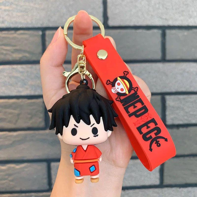 Милая Фигурка Нами, Луффи, Ророноа Зоро из One Piece, Креативный Аниме Мультяшный Силиконовый Брелок-Кукла, Модный Универсальный Декоративный Подвес