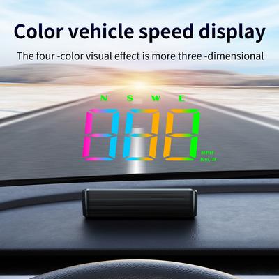 Автомобильный проекционный дисплей Smart HUD LED цифровой цветной дисплей одометр охранная сигнализация автоматический счетчик проектор на лобовое стекло для транспортных средств