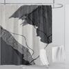 3D печать абстрактный линейный стиль акварельный набор штор для душа водонепроницаемый полиэстер занавеска для ванной украшение для дома с крючками