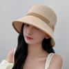 Breathable Bucket Hat Cotton Linen Beach Cap Wide Brim Fisherman's Hat  Women Girls