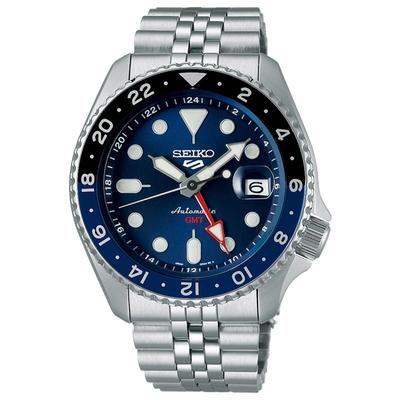SEIKO5 Sports Механические SSK003K1 Модель GMT Синий SKX Спортивный стиль (Внутренний номер SBSC003) Механизм, Синий, Автоматический/Ручной завод, [Б/У]