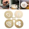 4 Piece Coffee Stencil Set, Latte Art Stencils, Powder Template, Designs,