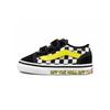 SpongeBob SquarePants X Old Skool Velcro Toddler Off The Wall Baby Sneakers Black White Yellow VN000D3Y9EK