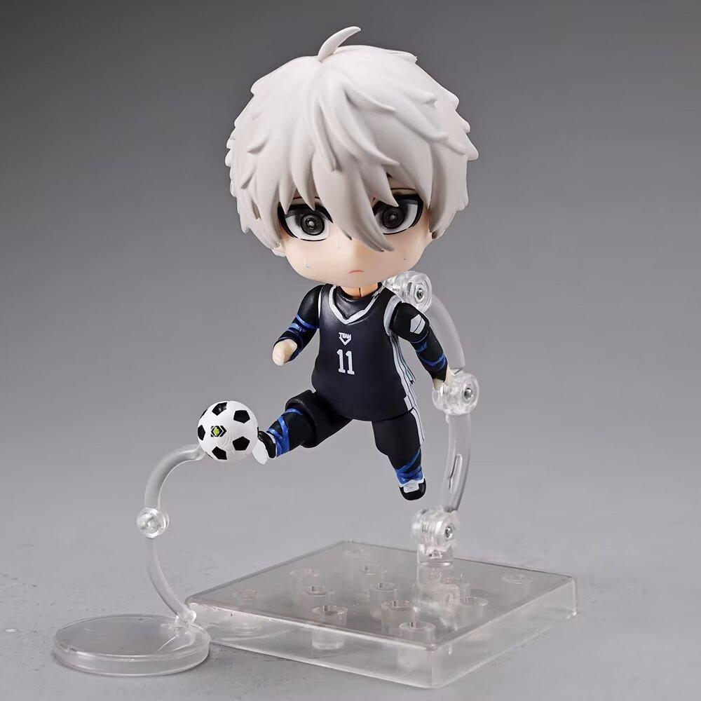 Аниме Blue Lock Rin Itoshi Mikage Reo Isagi Yoichi Фигурка Q Версия Подвижная Модель ПВХ Игрушки Подарки