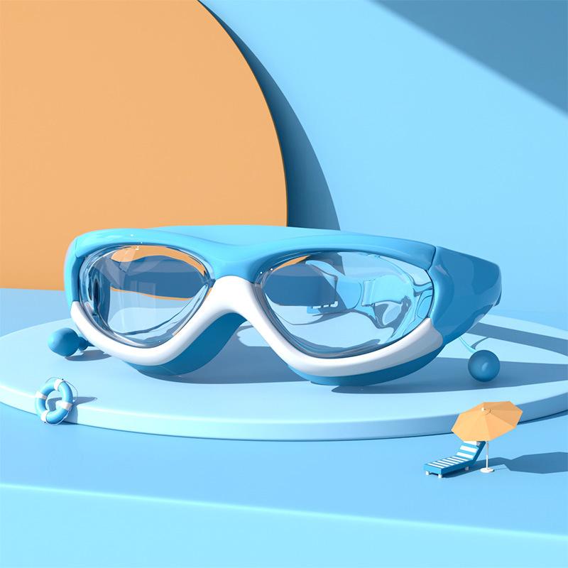 Children's Anti Fog Waterproof Swimming Goggles Transparent Swim Glasses Boys Girls Water Sport Diving Eyewear Without Box