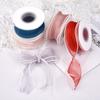 4cm*4.5m Pearl Edge Ribbon Organza Gauze Fish Tail Yarn DIY Gift Wrap Packaging Wedding Bouquet Christmas Party Supplies Decor
