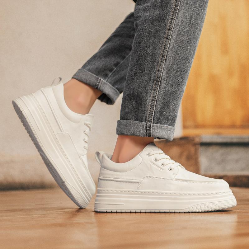 Модная спортивная повседневная обувь на толстой подошве, трендовый минималистичный стиль, ежедневный комфорт, качество, для молодежи и взрослых, черная обувь на шнуровке
