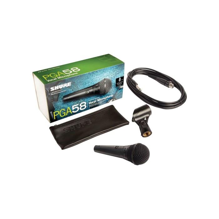 SHURE PGA58-QTR Динамический вокальный микрофон с кабелем 1/4" - Черный