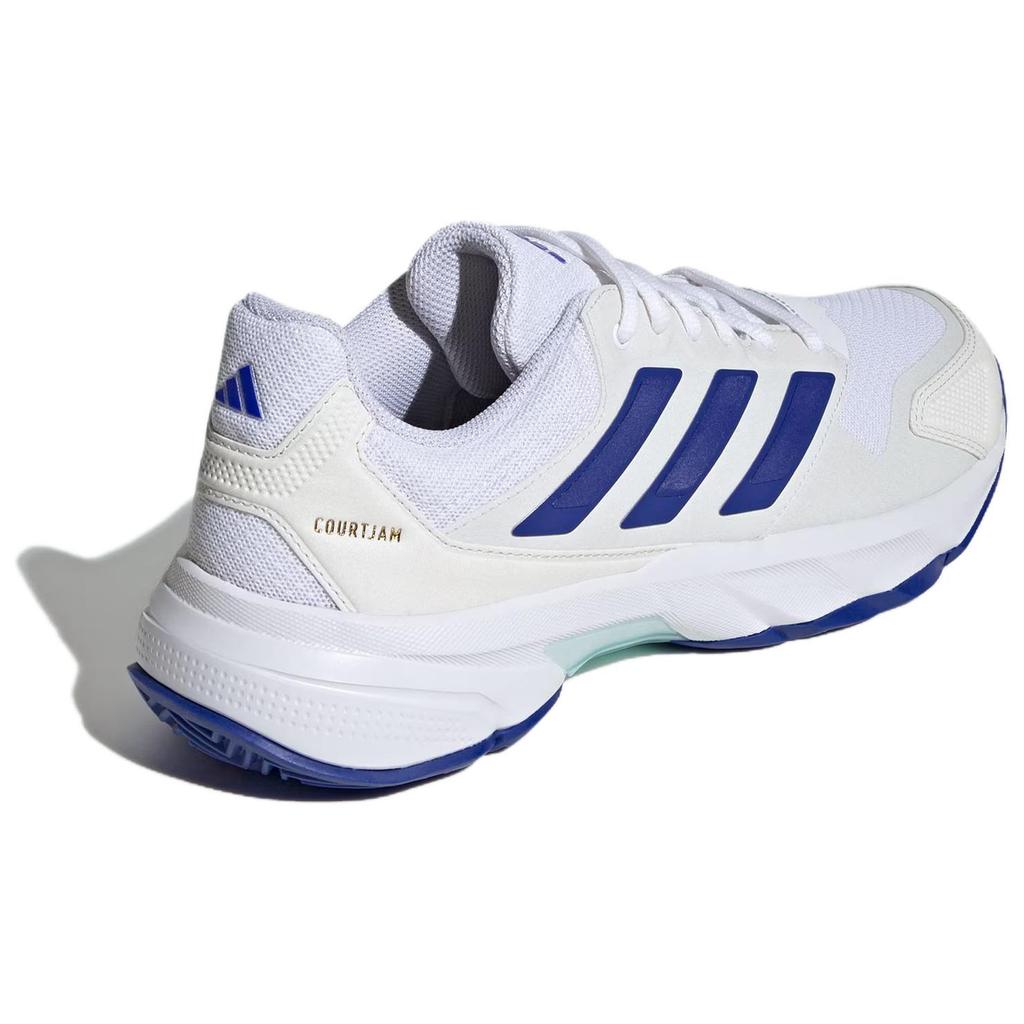 Adidas CourtJam Control 3 White Lucid Blue Мужские кроссовки Cloud-White Semi-Flash-Aqua IF9136
