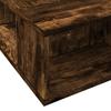Bed Frame with Storage Smoked Oak 80 x 200 cm
