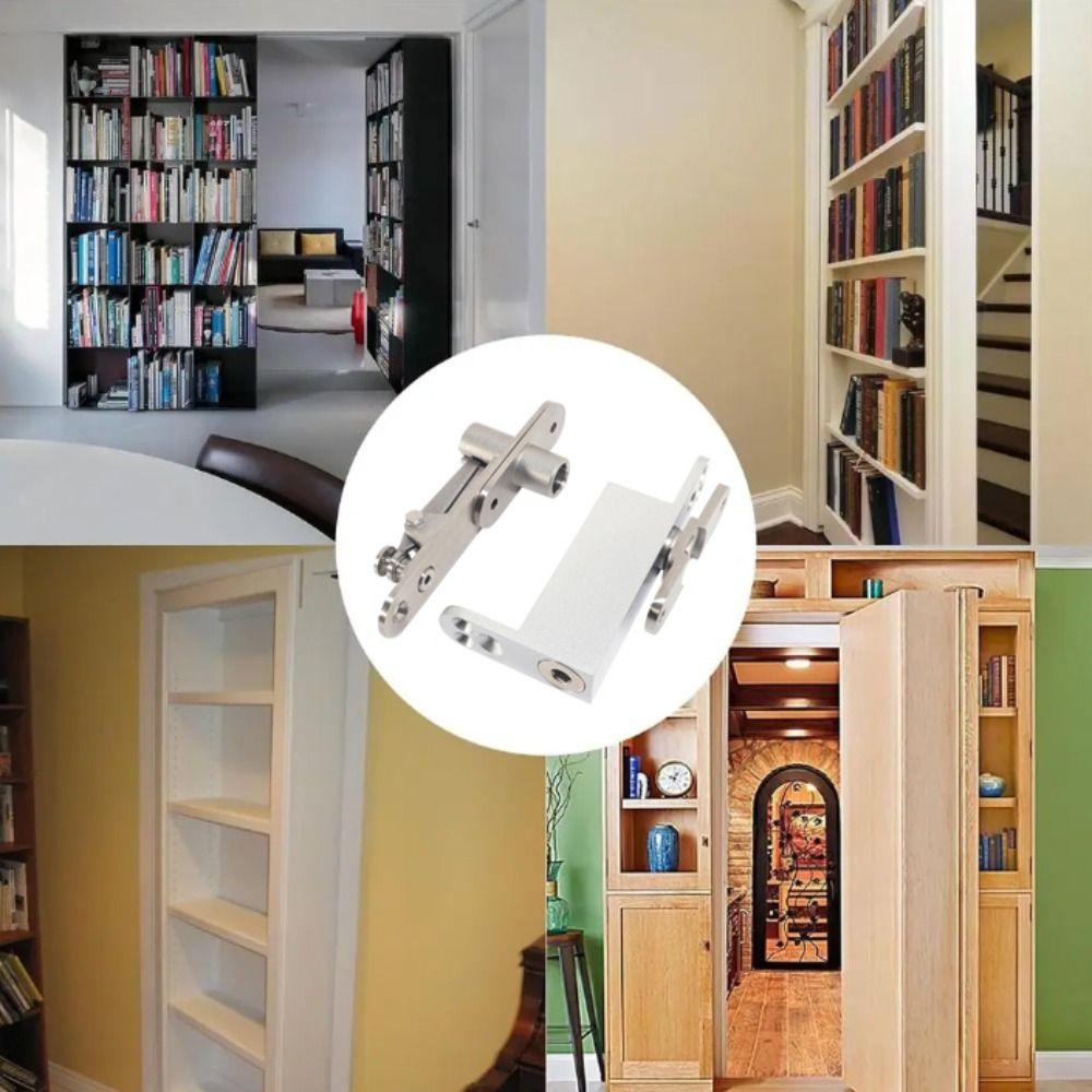 Hydraulic Automatic Door Pivot Hinges Soft Close Spring Invisible Door Hinges Hidden Installation