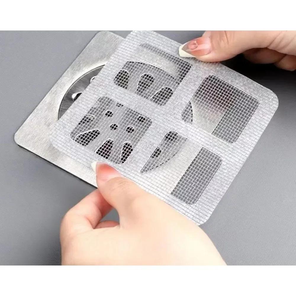 Очень полезная одноразовая наклейка для слива в полу, кухонная сетка-фильтр против засоров, наклейка для слива в полу в ванной от волос и насекомых