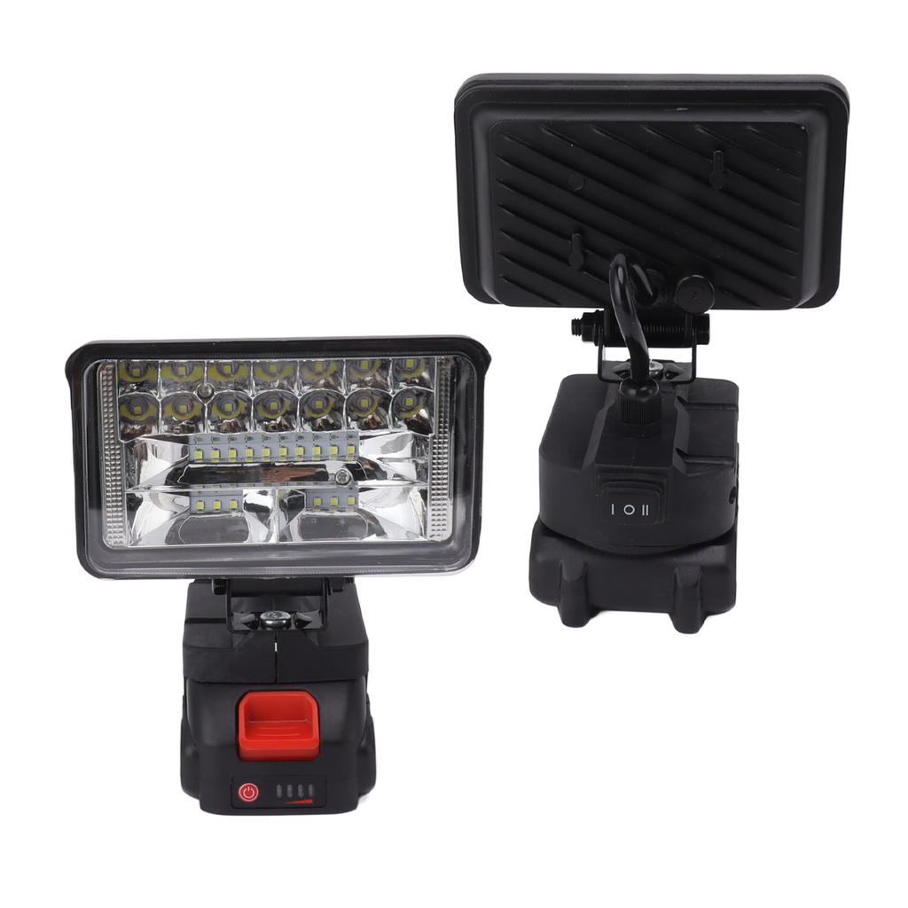 LED Work Light Super Bright Wide Range MT Interface Rotating Lamp Head 1500mAh Outdoor LED Flood