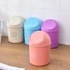 Mini Storage Box Ash Urns Bin Basket Dustbin Can Trash Waste Rolling Cover Desktop Garbage