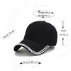 Adjustable Rhinestone Baseball Cap Elegant Streetwear Cap Diamond Brim Cap  Couple Accessories