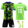Комплект персонализированных рубашек для мужчин и девочек с именем и номером, футбольные майки на заказ для мальчиков, тренировочный костюм