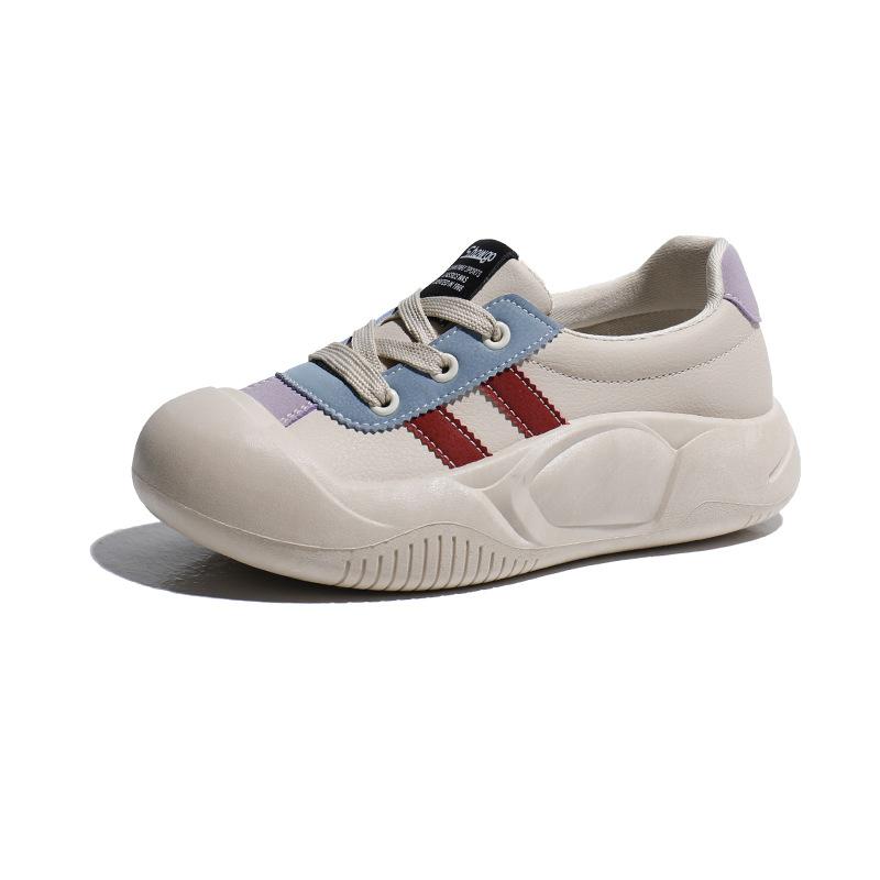 Модные высококачественные женские повседневные кроссовки на платформе для ходьбы, трендовые универсальные женские кроссовки, женская кожаная вулканизированная обувь Chaussure Femme