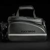 Bicycle bag with fold-out pockets for the trunk 35 l - black