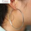 Women 3 -10cm Small Big Circle Hoop Earrings Statement Ear Ring Fashion Jewelry Gift Nightclub Dj
