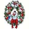 5D алмазная живопись Рождественский венок снеговика искусство вышивка стразами рукоделие Алмазная мозаика настенное искусство 30x40 см/12x16 дюймов