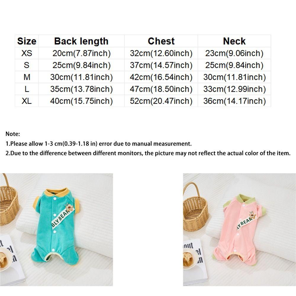 Elastic Dog Four-Legged Clothes Soft Long Sleeves Dog Recovery Suit Color Blocked Anti-licking Pet Jumpsuit Home Wear 4