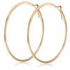 Fashionable Large Round Jump Ring Earrings, Exaggerated Jewelry Women'S Large Earrings, Versatile Earrings To Show Off Face Size And Temperament