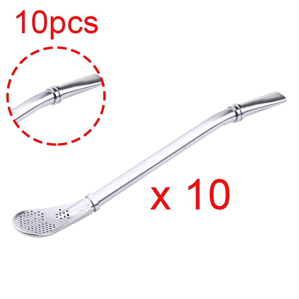 Stainless Steel Drinking Straw Tea Filter Handmade Yerba Mate Tea Strainer Gourd Washable Drinking Straws Tea Tool