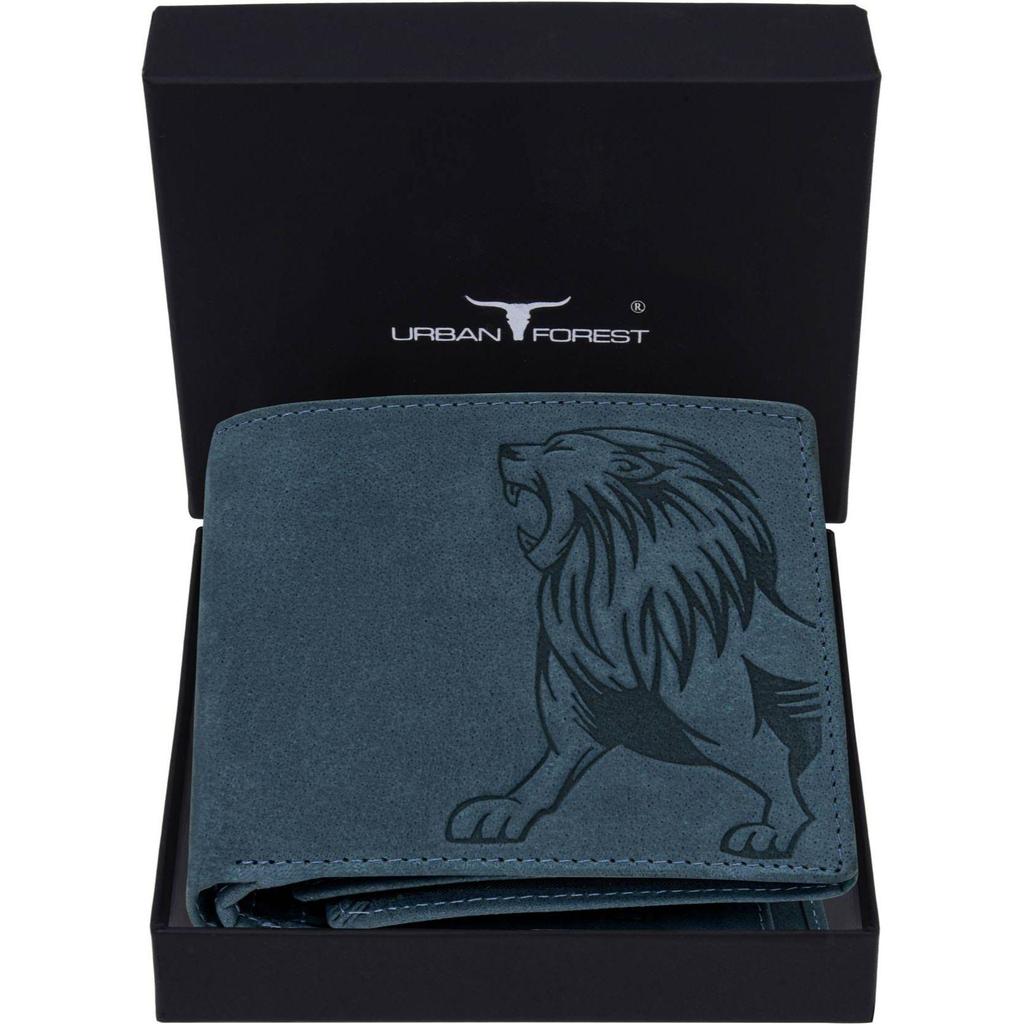 Мужской повседневный, формальный, модный кошелек из натуральной кожи с RFID-меткой - стандартный размер (6 слотов для карт)