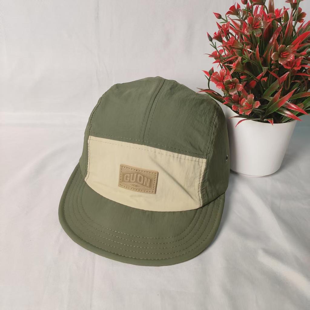Men's and women's tooling soft top hip hop soft brim cap retro flat brim baseball cap five-piece quick-drying breathable short brim