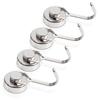 Super Strong Magnetic Hooks, 20mm Diameter, Neodymium Magnet Wall Hooks, Vertical Weight Capacity 15kg, Suitable for Classrooms, Kitchen Microwaves, R