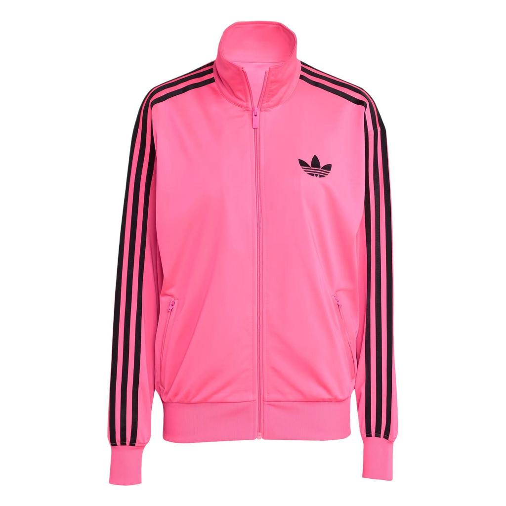 adidas Originals Adicolor Classics Firebird Свободная унисекс спортивная куртка Ярко-розовый/Черный JX7865