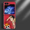 Жесткий чехол-кейс для Samsung Galaxy ZFlip4 ZFlip3 ZFlip7 FE Z Flip 7 6 5 4 3 ZFlip6 ZFlip5 One Piece Крутой Луффи Эйс