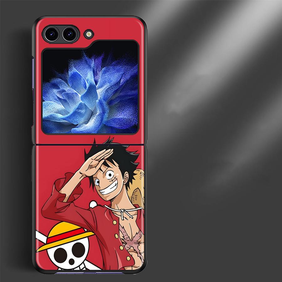 Жесткий чехол-кейс для Samsung Galaxy ZFlip4 ZFlip3 ZFlip7 FE Z Flip 7 6 5 4 3 ZFlip6 ZFlip5 One Piece Крутой Луффи Эйс