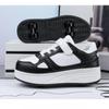 Children Kids Sneakers with Four Wheels Roller Skate Walking Shoes Ultra-Light Boys Girls Sports Shoes 222
