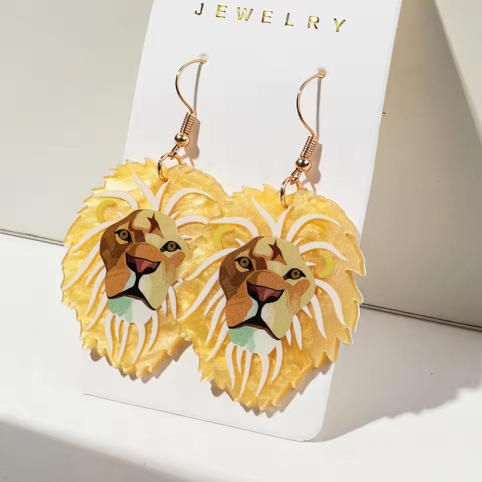 Cute Cartoon Dinosaur with Boots Acrylic Drop Earrings for Women Funny Tyrannosaurus In High Heels Dangle Earring 2026 Jewelry