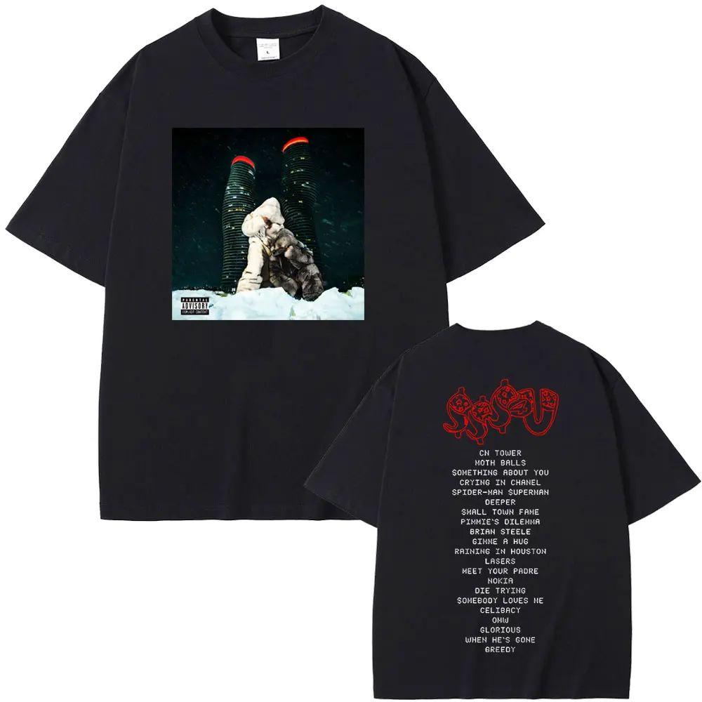 Rapper Partynextdoor Drake Some Sexy Songs 4 U Sss4u Double Sided Print T Shirts Fashion Hip Hop Tops Oversized Tees Unisex