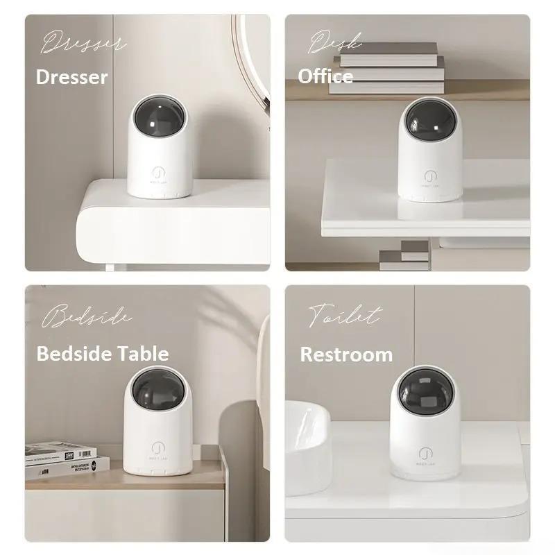 Мини-размер, милый интеллектуальный датчик волны, индукционный настольный мусорный бак для гостиной, ванной комнаты, офисный стол, мусорное ведро с защитой от защемления