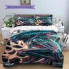 Aliens Pattern Bedding Quilt Set Quilt Cover Pillowcase Home Decoration Gift (1 * duvet cover + 2 * pillowcase, without core)